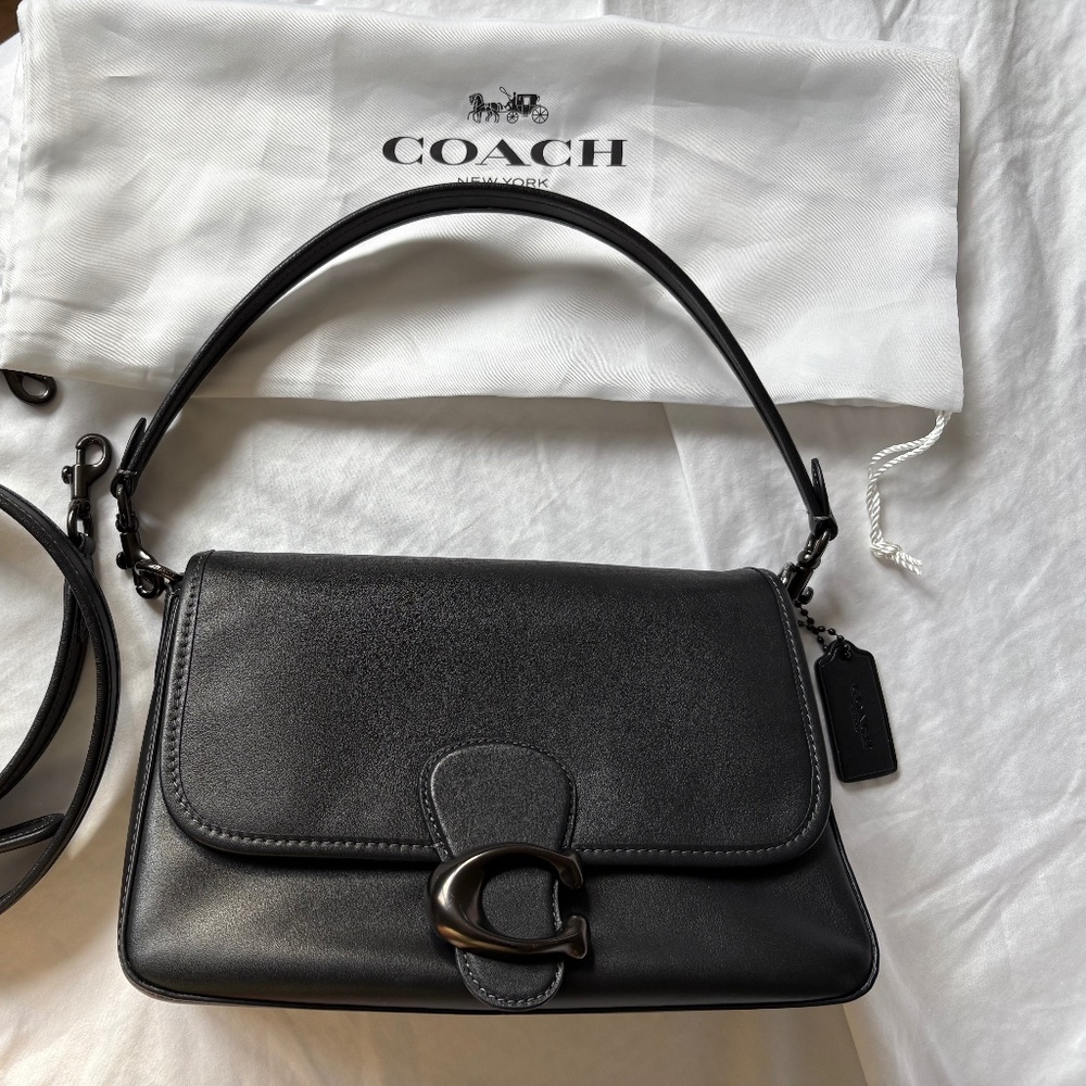 Coach Soft Tabby 26 Black leather bag